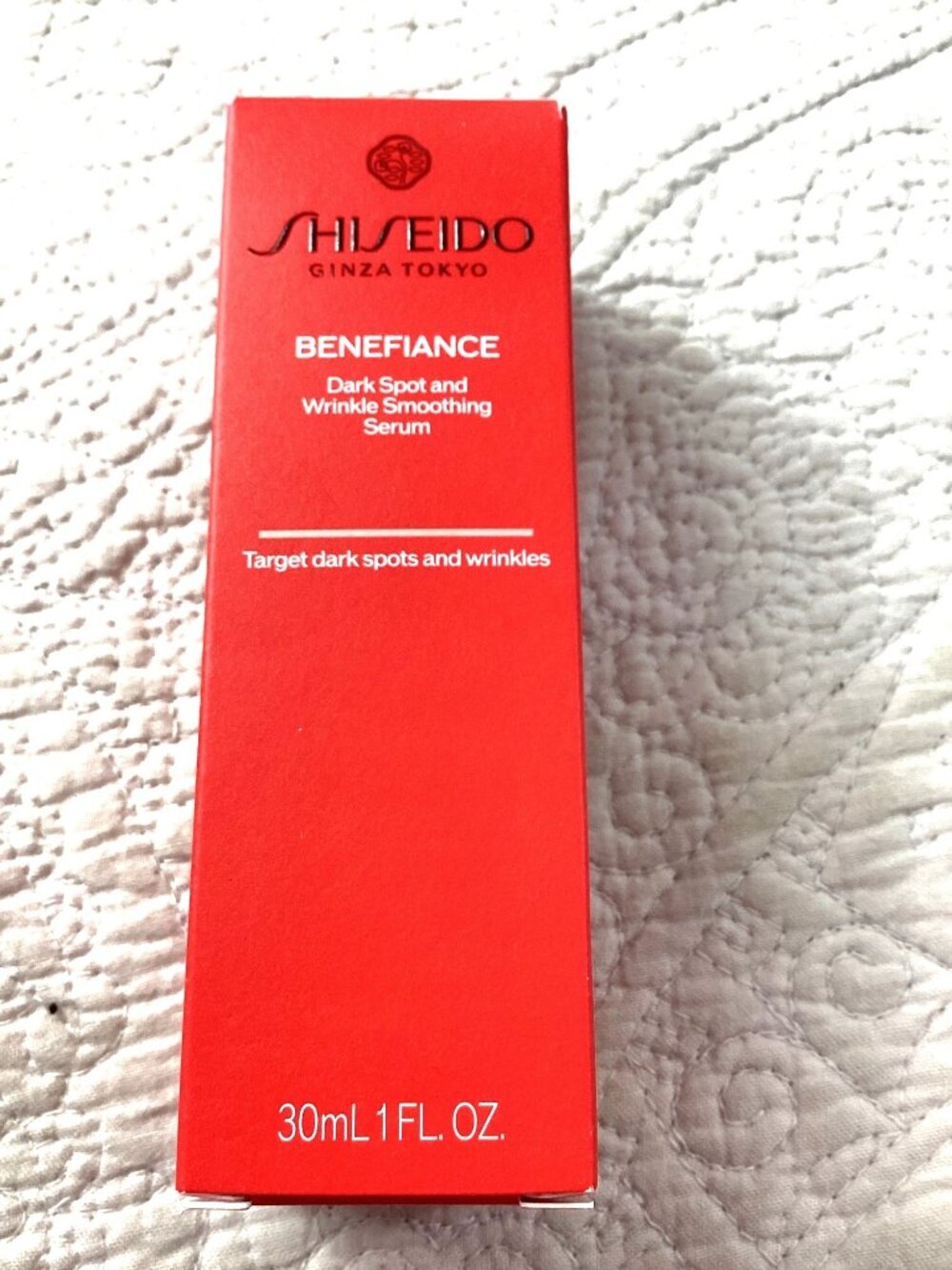 Shiseido Benefiance Dark Spot And Wrinkle Smoothing Serum* 1 Oz* New in Box*NIB